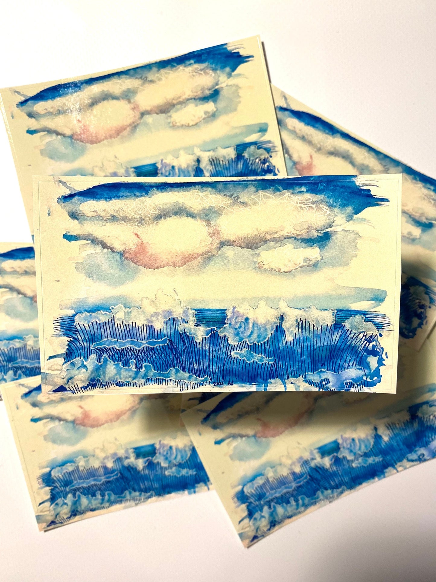 Beach Day - Rectangular Sticker