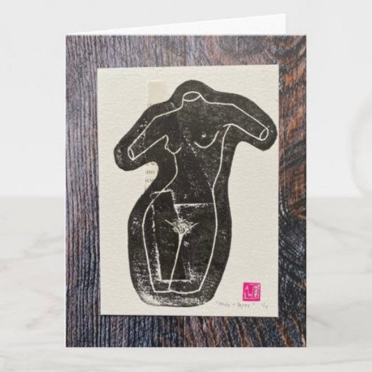 Nude News - Greeting Card