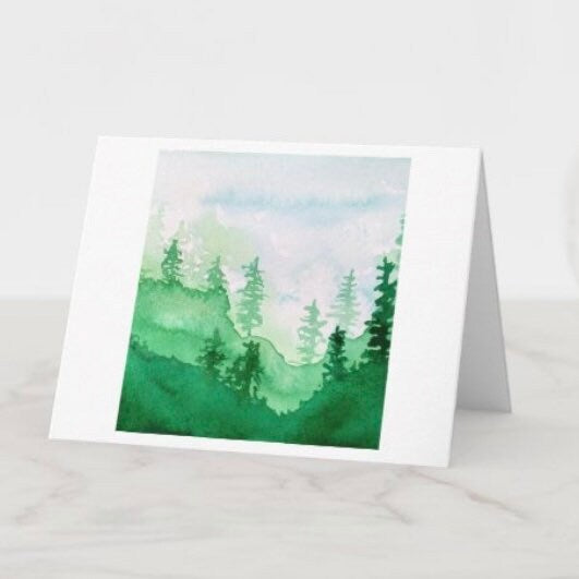 Forest Fog Greeting Card
