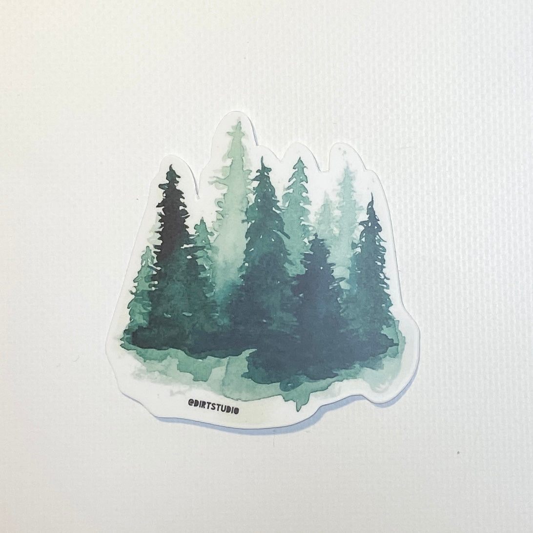 Tree Circle - Die Cut Stickers