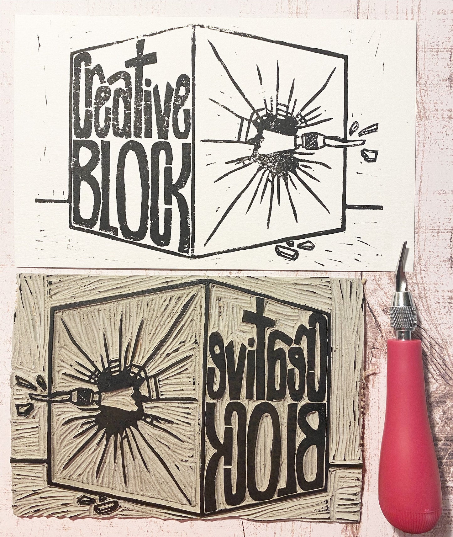 Creative Block Print - Carver Breakthrough - 5x8"