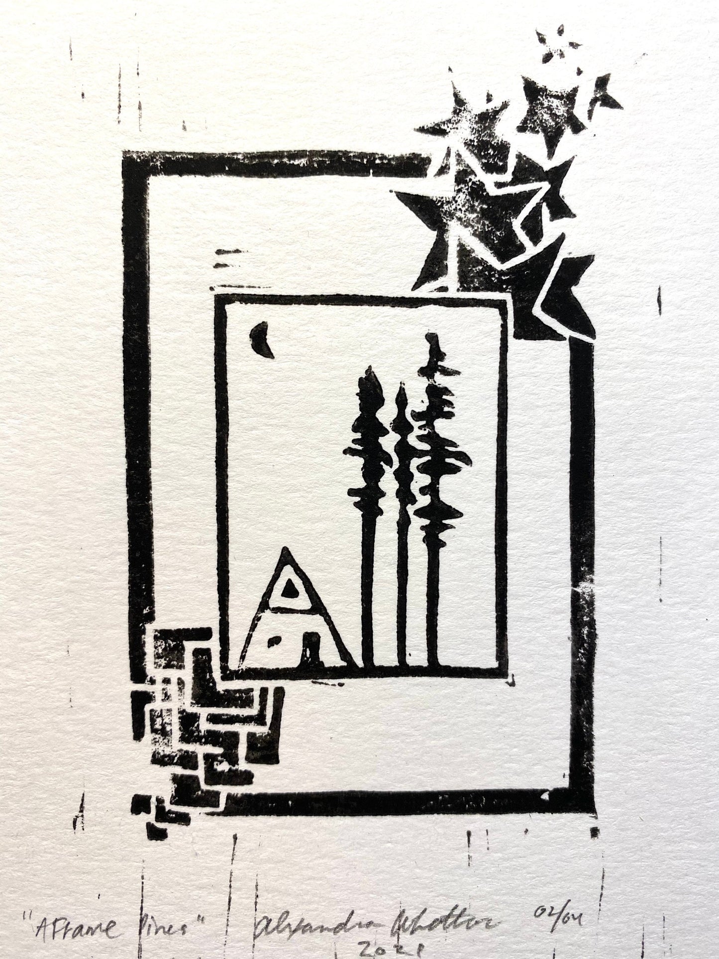 AFrame Pines Print - 4x5"