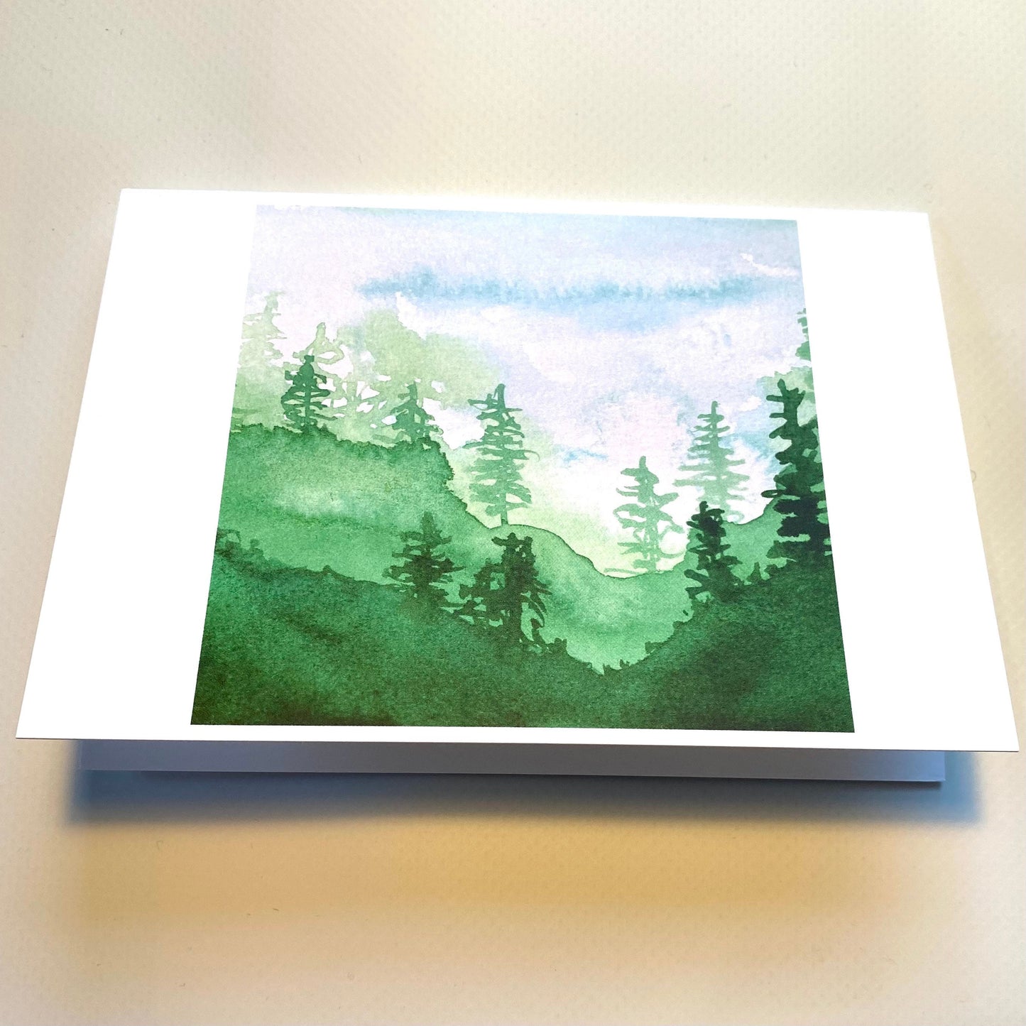 Forest Fog Greeting Card