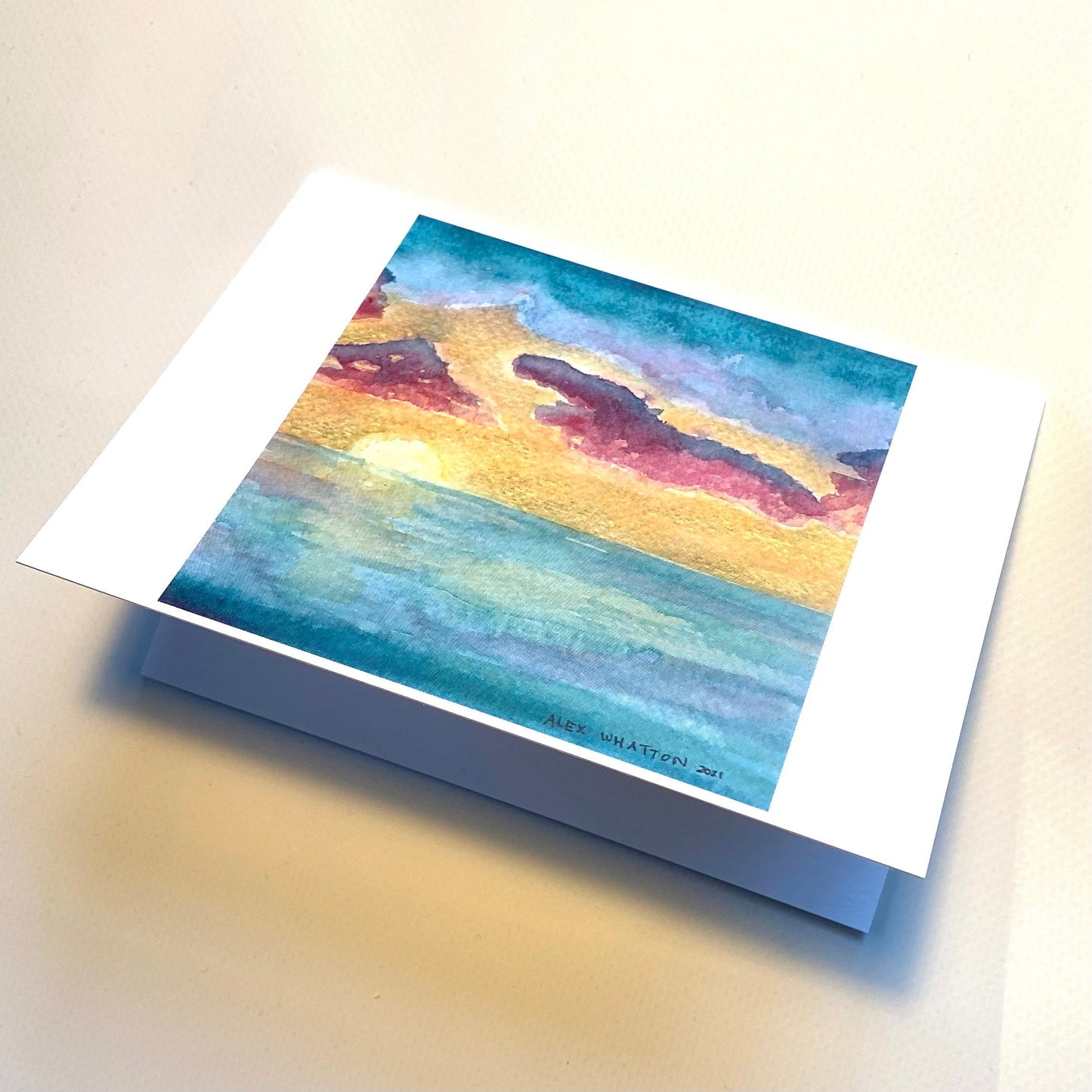 Sunset Beach Greeting Card