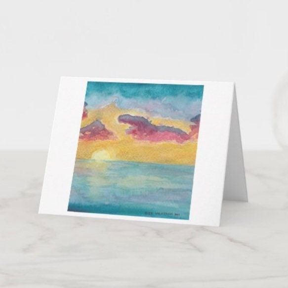 Sunset Beach Greeting Card