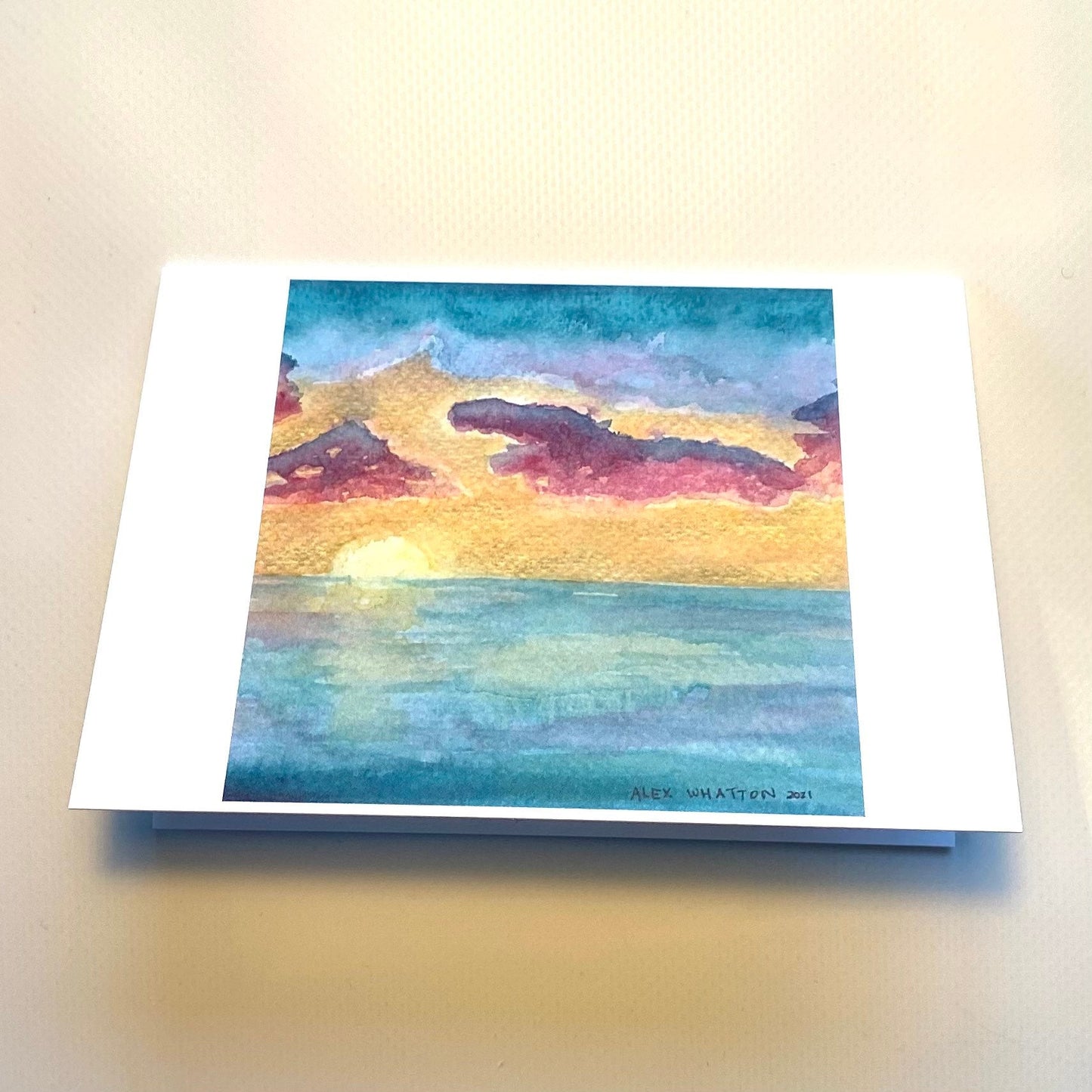 Sunset Beach Greeting Card