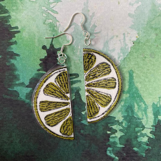 Lime Slice Earrings