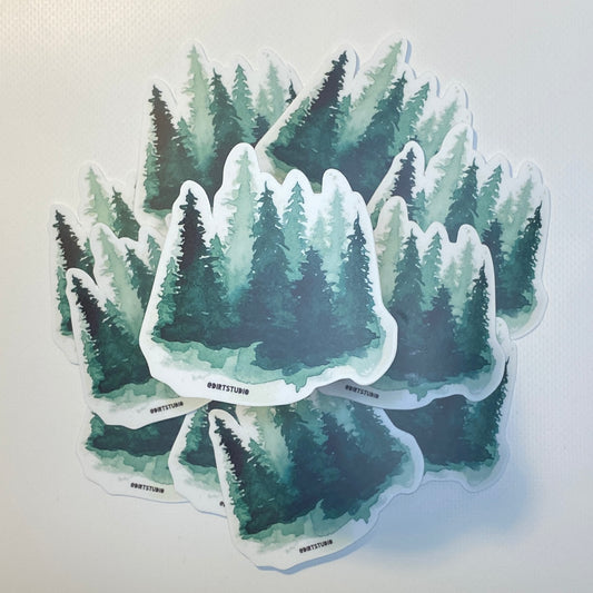 Tree Circle - Die Cut Stickers