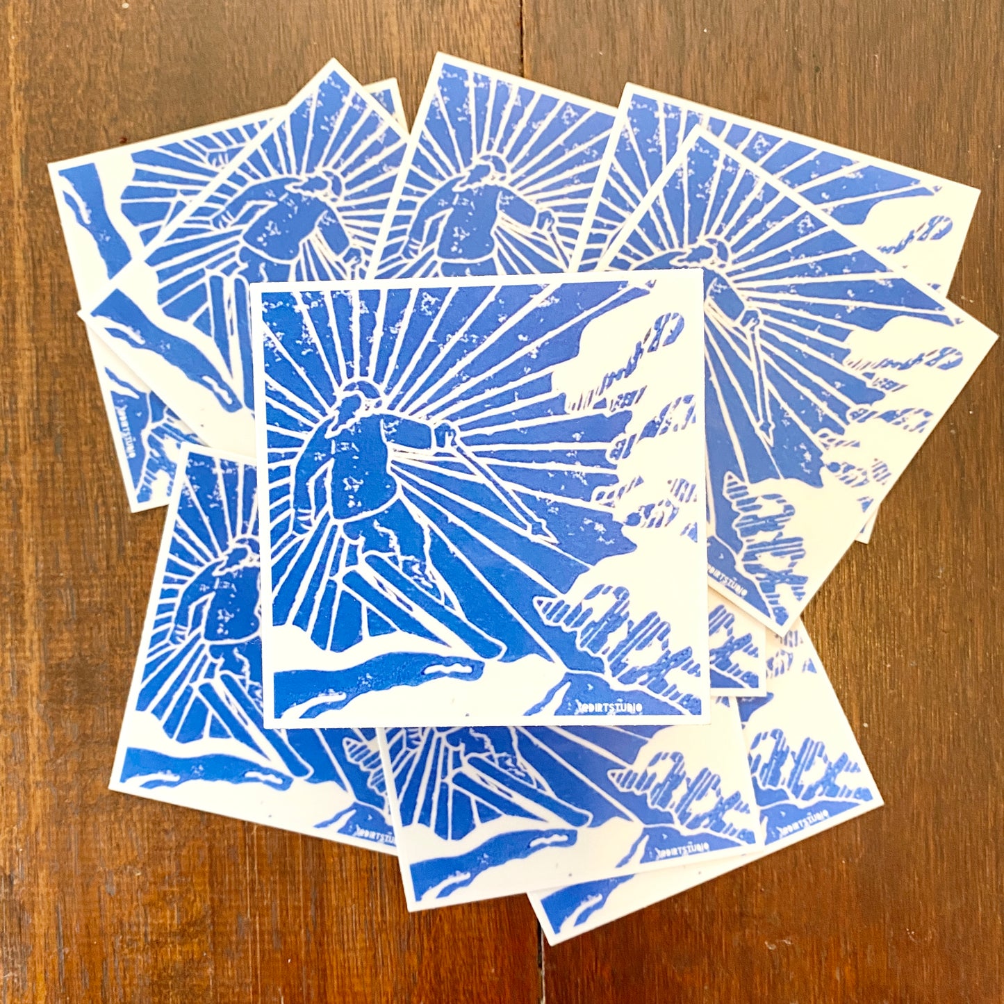 Ski Jump - Square Sticker